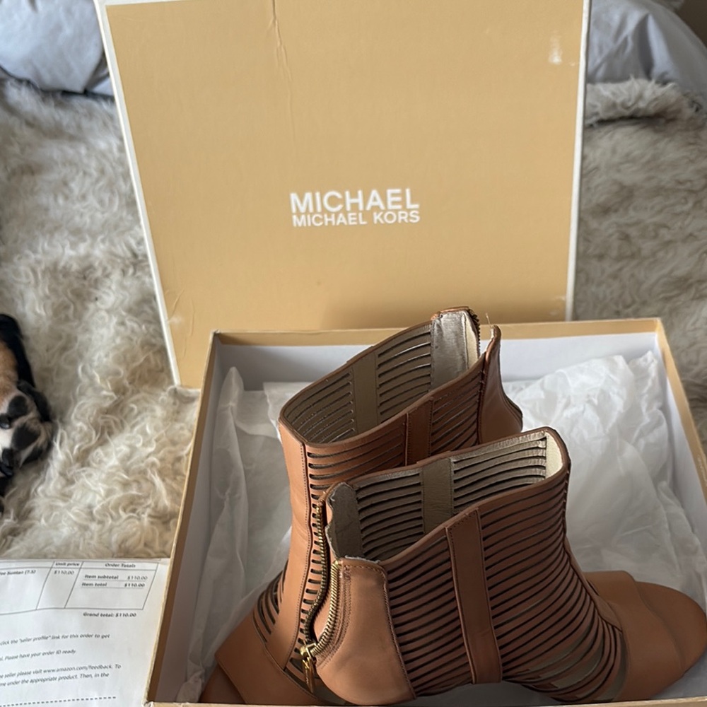 MICHAEL Michael Kors Tan Ankle Boots
